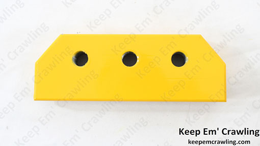 The T16670T guide is used on the bottom of the front idler brackets.